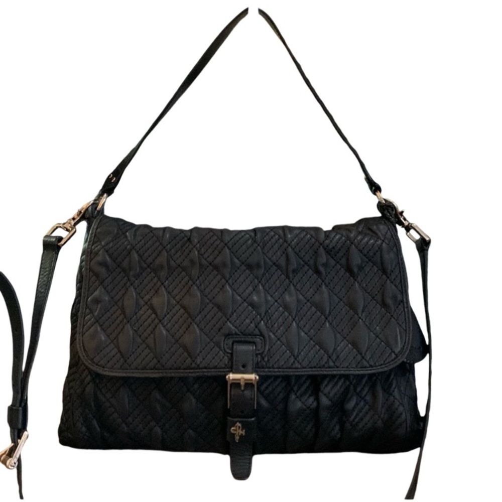 Cole Haan Heritage Quilt Jenna Shoulder Handbag Black